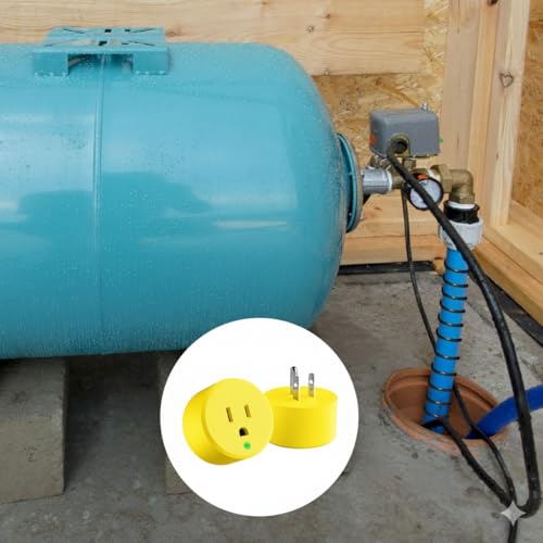 Yellow Thermostatically Controlled Outlet - On at 32°F/Off at 50 °F, Thermostat Plug Outlet, Auto Close, for Chicken Water Coop Heater Heated Water Bowl Bird Bath Deicer Roof Cable (2 Pcs) - style: Yellow 2Pcs