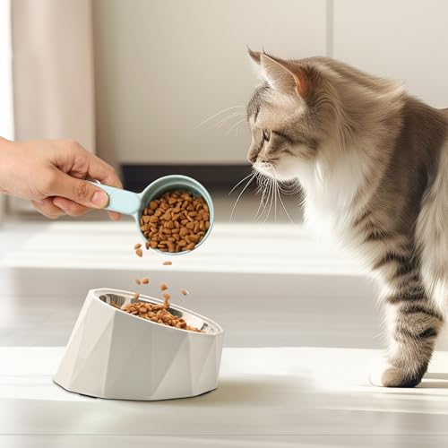 ComSaf MSBC Measuring Dog Food Scoop - 1/2 Cup Scoop Measuring Cup for Dog Cat Ferret Rabbit Bird Food, Melamine Half Cup with Handle, Food-Grade 1/4 Pet Feed Scoop, Dishwasher Safe, Green - color: Green, size: 1/2 Cup