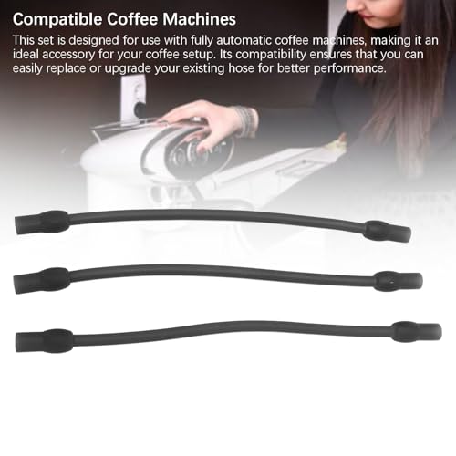 Milk Tube Hose,Coffee Machine Milk Frother Hose Set Food Grade Silicone Replacement for Fully Automatic Coffee Machine (B) - size: B