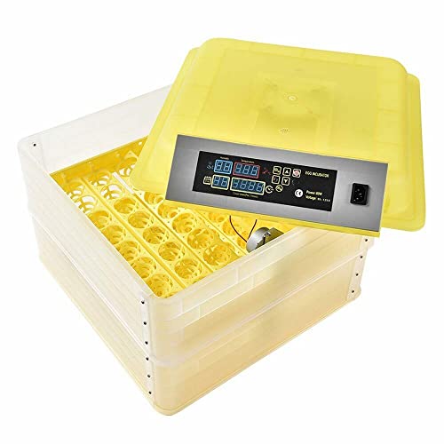 CROSSDESIGN Automatic Digital Egg Incubator Poultry Hatcher Machine Breeder w/Temperature Control & Auto Turning for Hatching Chicken Duck Goose Quail Birds 96 Eggs - size: 96 Eggs
