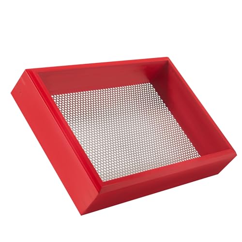 Replacement Wooden Tray for Kitchen Scrap Chicken Feeder – Dual-Coat Finish with Perforated Stainless Steel Mesh Base | Compatible Scrap Feeder Tray for Backyard Chickens, Homestead Flock (1 Pack)