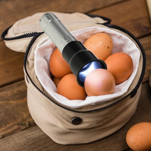BESPORTBLE Portable Egg Candler Lamp for Poultry Incubation Lightweight Durable Design with Bright Led Light for Egg Development Monitoring