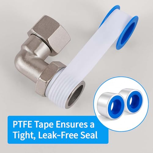Clawfoot Bathtub Faucet Upgrade Kit - Brass Elbow Adapters, Easy Water Line Connection, 1/2 IPS Female to 1/2 IPS Male, Set of 2 (Chrome Plated) - size: 2 Chrome Plated