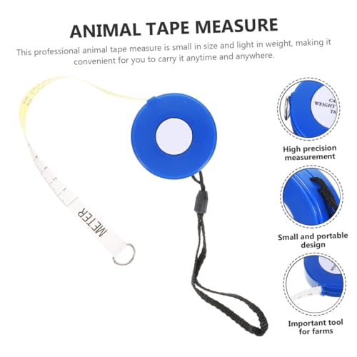 Animal Weight Tape Measure for Cattle and Pigs 2.5M Multipurpose Body Measuring Tape for Livestock for Goat Horse and Sheep Weight Tracking Style