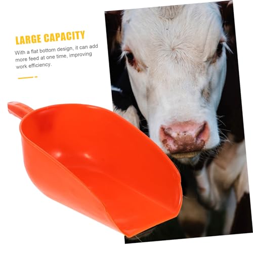 Abaodam Livestock Shovel Reusable Farm Food Scoop for Poultry and Livestock Ergonomic Handle Design for Farm Feeding and Garden Use
