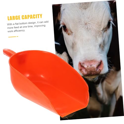 Sosoport Livestock Feed Shovel Heavy-Duty Feeding Scoop for Poultry Livestock Durable Farm Food Scoop Convenient and Portable Feeding Tool for Farm and Garden Use