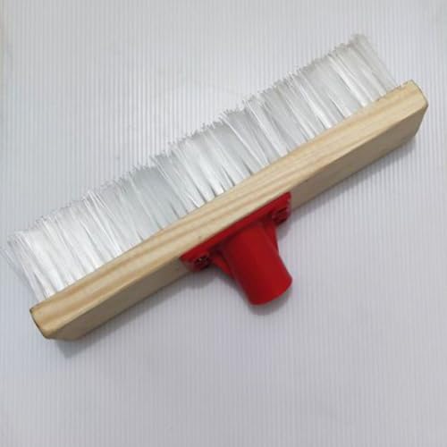 Stiff Bristle Floor Brush with Long Handle 40cm Nylon Scrub Decking Brush for Outdoor Patio and Bathroom Cleaning for Heavy-Duty Dirt Removal