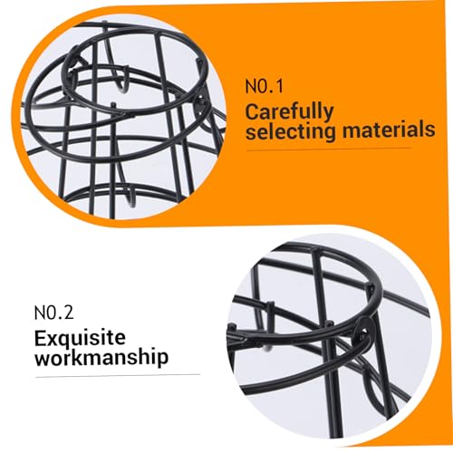 Spiral Egg Holder Countertop Smooth & Sturdy Fresh Keeping Egg Skelter Minimalist & Stable Black Iron Storage Stand for Kitchen