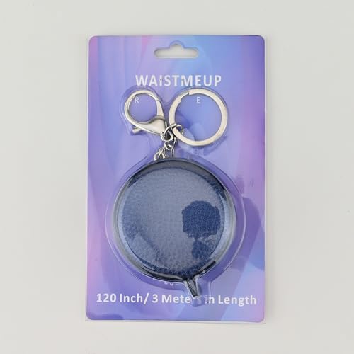 Tape Measure for Body Measuring Tape Double Scale Body Sewing Flexible Ruler for Medical Body Measurement Tailor Craft Ruler, Retractable Key Chain Mini Tape Measure 120 Inches/300cm (Royal Blue) - color: Royal blue