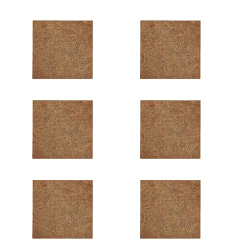 6 Pieces Nest Pads Washable Chicken Nesting Pads Hen Bedding Mats Reusable Nest Box Liners Coconut Palm Fiber Multipurpose Suitable for Poultry Farms, 20x20cm