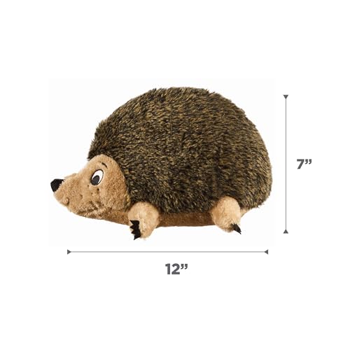 Outward Hound Hedgehogz Stuffed Dog Toy – Soft Plush Hedgehog, Grunts & Squeaks, Large, 12" x 6" x 7" - size: Large (Pack of 1)