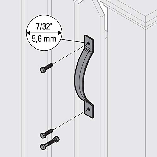 National Hardware Transitional Gate Kit N109-314 with Gate Latch, Gate Hinges, and Gate Pull
