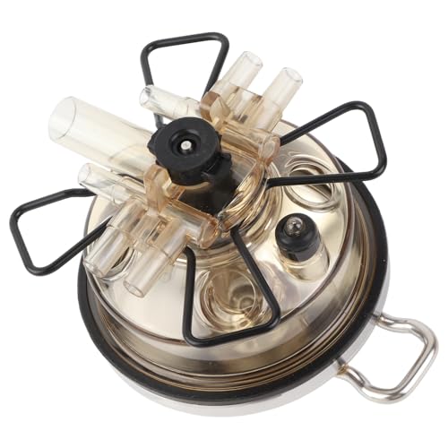 350cc Farm Milking Claw Collector, Milking Machine Accessories for Cow and Sheep, Milk Collector with Closed Valve and Straight Buckle, Durable PC Material Milking Tool