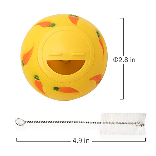Niteangel Treat Ball, Snack Ball for Guinea Pigs, Rabbits, Hedgehogs and Other Small Pets (Small, Blue) - color: Blue