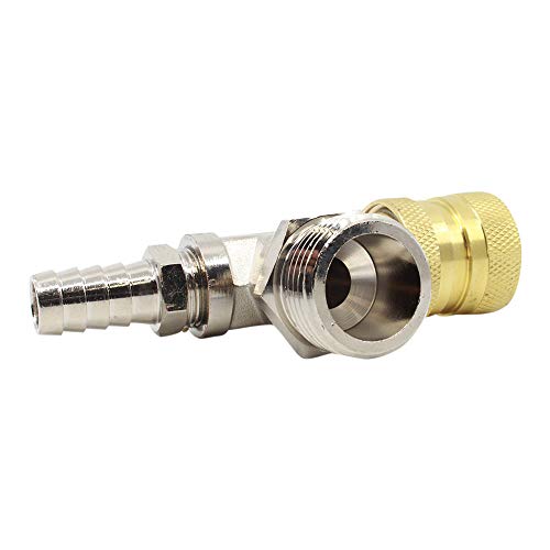 Brass Faucet Adapter – Bleeder T, Garden Hose Threads, Water Flow Tee for Blend Centers, Mop Buckets & Spray Bottles, Portable Water Supply