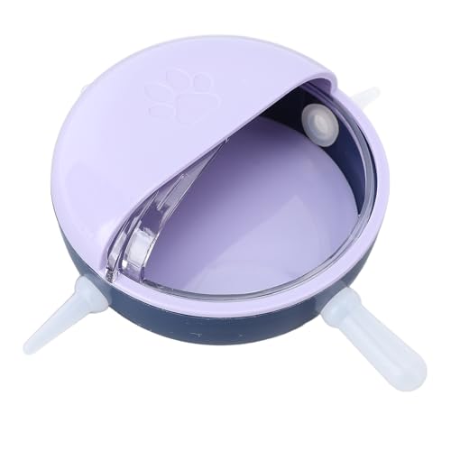 Puppy Milk Feeder,Puppy Feeder Milk Bowl Multi Nipples Plastic Easy to Clean Anti Flatulence for Kitten Pet (Purple) - color: Purple