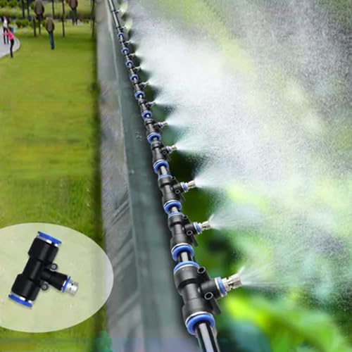 Adjustable Misting Water Irrigation Kit – 32.8ft Cooling System for Livestock & Plants, Efficient Watering Solution for Cattle, Chickens & Pigs (10m)