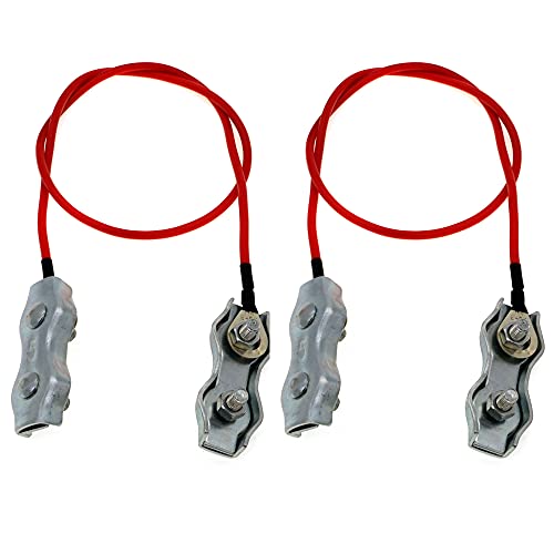 Polywire to Polywire Connector with Wire and Wire clamp for Electric Fence Connection - style: C