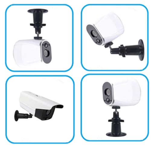 Camera Universal Mounting Bracket,Adjustable Wall Metal Bracket,Compatible with Arlo Pro/Pro2/Pro3/Pro4/Ultra 2,Compatible with Blink Outdoor/Indoor/XT/XT2/Mini Cam,ect. (2 Pcs Black,)