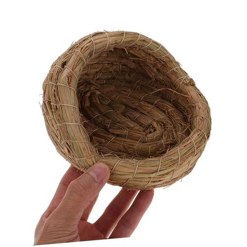 2pcs Straw Woven Chicken Nesting Boxes Pad for Laying Hens Coop House Private Sleeping Bed for Chicks