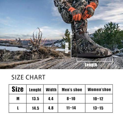 Insulated Boot Covers for Hunting: Unisex Boot Insulators Boot Blankets, Durable Non-Slip Cold Weather Hunting Boot Blanket Covers, Boot Covers for Hunting, Fishing, Camping and Hiking