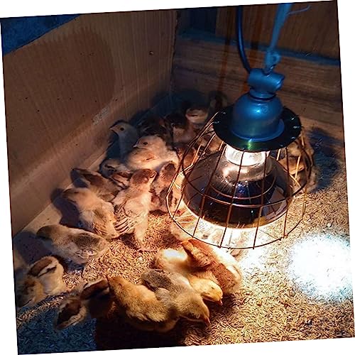 BESPORTBLE 3Pcs Waterproof Heating Lamp Covers Heat-Resistant Bulb Cages for Livestock and Reptile Use Sturdy Protectors Scald Mesh Design