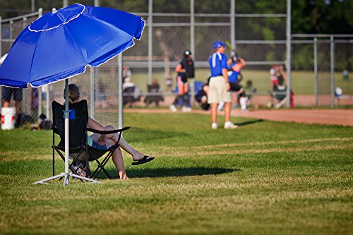 Wondershade Ultimate Portable Sun Shade Umbrella – Lightweight Adjustable Outdoor Patio & Beach Umbrella with Tripod Base (Red) - color: Red