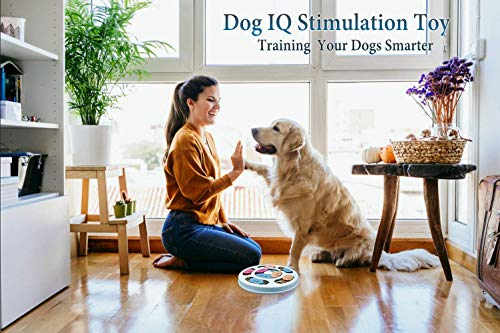 Joansan Interactive Dog Puzzle Game Toys, Dog Enrichment Toys for Puppy Mentally Stimulating Treat Dispenser Dog Treat Puzzle Feeder for Small,Medium and & Large Dogs Treat Training (Blue) - color: Blue