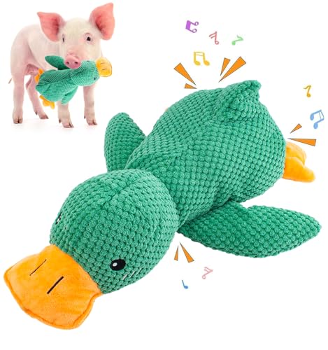 Pig Toy - Toys for Pigs, Duck Squeaky Pig Toy - Calming Duck Toys for Mini Pigs, Interactive Pig Chew Plush Enrichment Ducks for Pet Pigs Supplies to Keep Them Busy