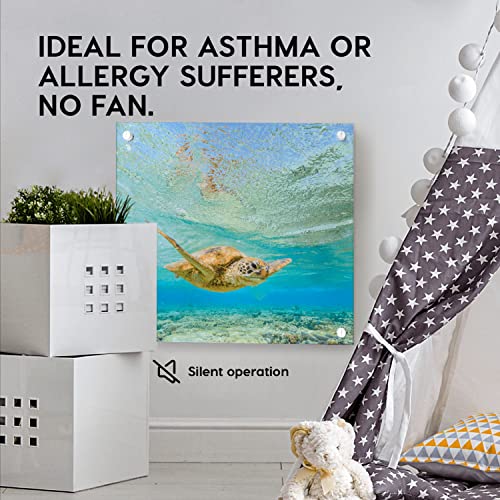 EconoHome Wall Mount Space Heater Panel - with Thermostat - 400 Watt Convection Heater - Ideal for 120 Sq Ft Room - 120V Electric Heater - Updated Model - color: Blue, size: 400W