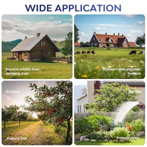 656ft Electric Fence Polywire with 50Pcs Electric Fence Insulators&1 Insulated Sleeve,6 Stainless Steel Strands for Reliable Conductivity&Rust Resistance,Portable Electric Fence Wire Kit for Livestock - size: Polywire withBox