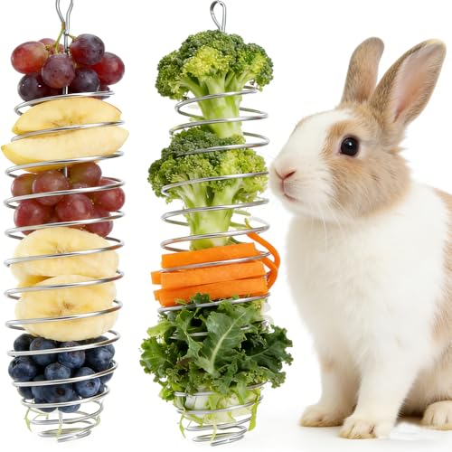 3PCS Rat Enrichment Toys Stainless Steel Bird Food Holder Rat Parrot Foraging Toy Fancy Mice Cage Accessories Puzzle Toy Slow Feeder