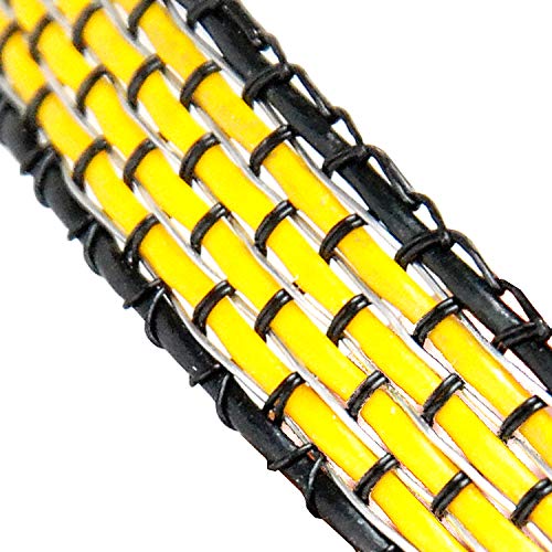 Zareba Heavy-Duty Sure Shock Polytape - 656 foot x 1/2 inch - HDT656YH-Z - Heavy-Duty Polyatpe for Electric Fence - PVC Coated, Highly Visible Electric Fencing Wire - size: 1/2 inch