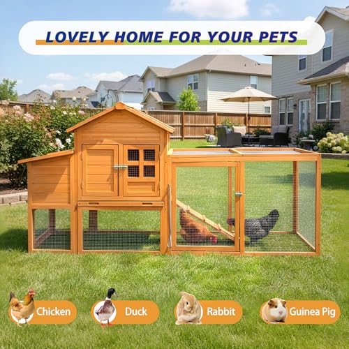 Chicken Coop for 2-4 Chickens Wooden Hen House Poultry Pet Hutch