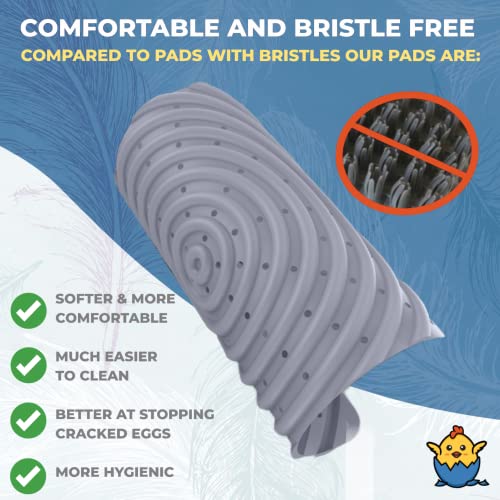 Lil'Clucker PVC Waterer Cups and Nesting Set - 5 Large Automatic Chicken Waterer Cups with 1/2" PVC Tee Fittings β Orange | 4 Washable Chicken Nesting Pads for Laying Eggs, Gray Nest Box Pads