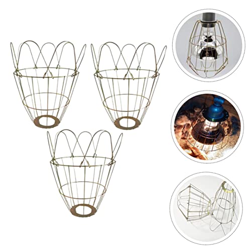 Yardwe 3pcs Wear-Resistant Heating Bulb Cages High-Temperature Resistant Lamp Covers for Reptiles Chickens and Livestock Safe Easy to Install Bulb Shields