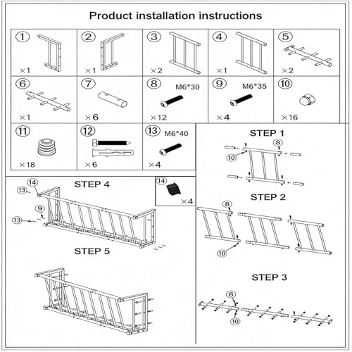 Hay Rack,37.6'' Long Wall Mounted Hay Feeder with 25 Gallon Large Capacity,Detachable Hay Holder for Horse Goats Sheep and Livestock