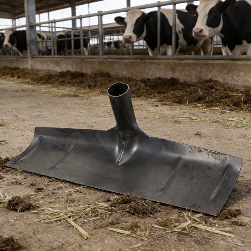 Livestocks Manure Scraper Head - Heavy Duty Dung Shovel for Barn Pasture Cleaning - for Large-Scale Livestocks Facilities