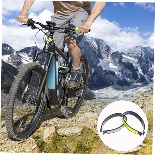 Mikikit 4pcs Reflective Cycling Trouser Clips Pant Leg Cuff Clips for High Visibility Biking Fishing Outdoor Activities Safety Ankle Straps for Enhanced Nighttime Visibility