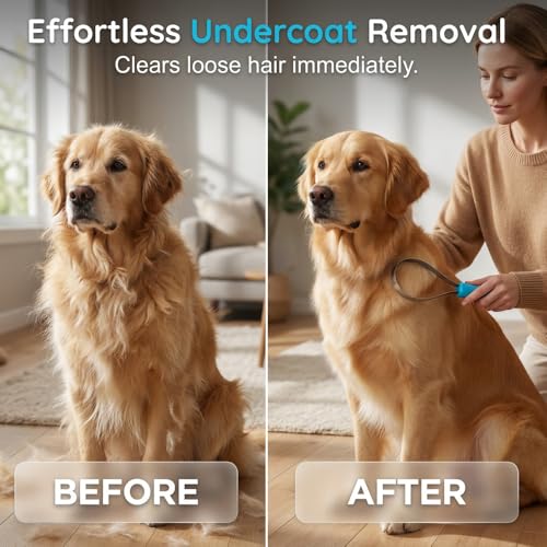 Dual Sided Shedding Blade for Cats & Dogs, Stainless Steel Shedding Blade Deshedding Tool, Curry Comb Pet Grooming Brush for Loose Hair Removal on Short & Long Coats (1PC) - size: 1PC