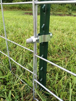 One Man Fencing PM Livestock Panel T-Post Connector - 12 Pack