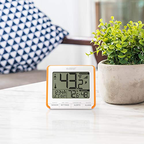 La Crosse Technology 308-179OR Wireless Temperature Humidity Station with Trends & Alerts