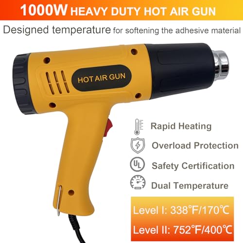 355pcs Heat Shrink Tubing Kit with 1000W Heat Gun - 3:1 Shrink- Electrical Waterproof Industrial Heat Shrink Tubing Terminals- Marine Grade Wire Connector Shrink Wrap Tube - 3.15" Length - size: 355pcs with Heat Gun