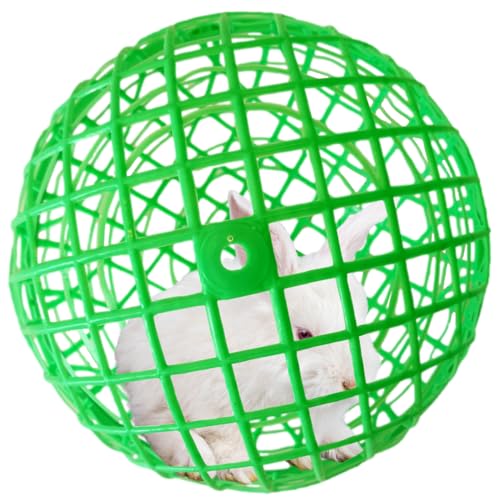 11" Ball-Shaped Movable Pigeon Chick Coop, Little Rabbit Duck Guinea Pig Safe Walking Net,Preventing Dog Bites, Predation by Eagles Wolves Cats Eagles, Pet Safety Cage - color: Green