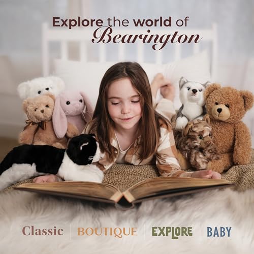 Bearington Ginny Guinea Pig Stuffed Animals - 8" Toy Guinea Pig Plush with Soft Fur, Realistic Details, and Weighted Inner Bean Body - Cute Stuffed Animal for Girls, Kids and Pet Lovers - color: 8" Ginny (Guinea Pig)