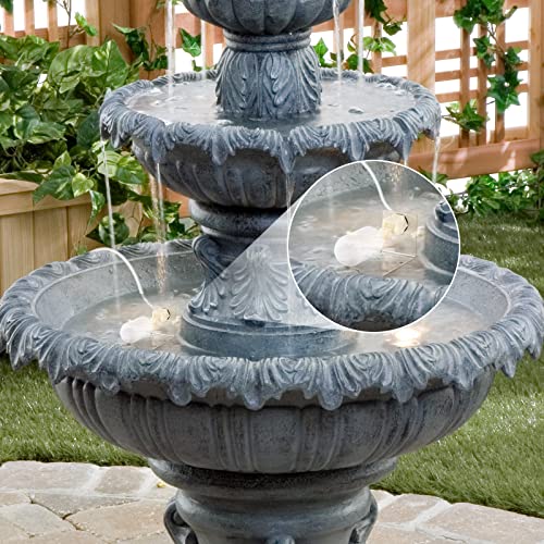 briidea Water Fountain Auto Fill System, Water Leveler Float Valve Kit, 1/4 Tube with Adjustable Arm for Outdoor Fountains, Gardens, Ponds