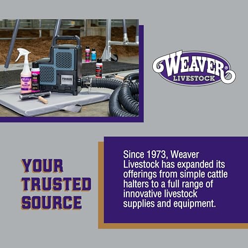 Weaver Livestock Braided Poly Rope Halter, 3/8" x 10" Modern, Adjustable, Soft Braid Sheep Halter, Livestock Equipment for Sheep, Goats - size: 3/8"X10'