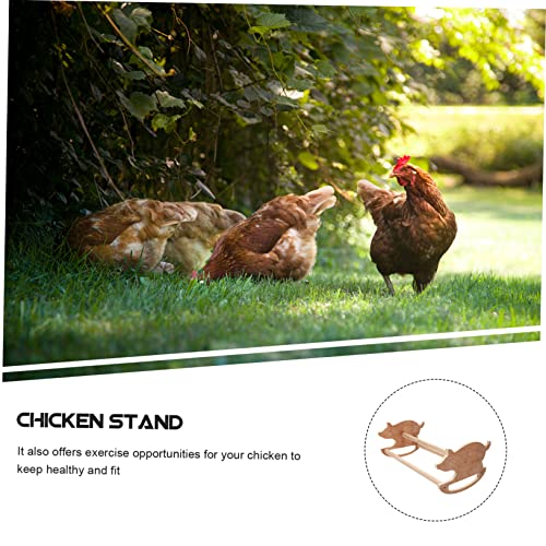 Mipcase 1pc Parrot Swing Chicken Standing Resting Training and Ladder for Perch Funny Hens Stand Tool Wooden Balancing Toys Shelf Exercise Rack Bars Bar Brooder Lovely Wiggles Coop