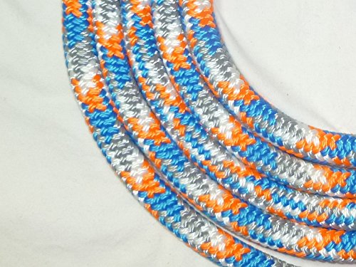 New Style Rope Cattle Halter, Easily Adjustable for Calf, Cow, Steer, Bull, Blue/Gray/Orange/White - color: Blue-Gray-Orange-White Checkered