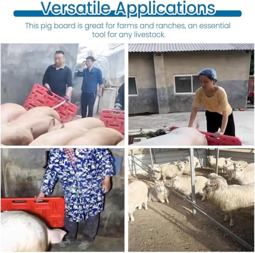 Portable Pig Sorting Board Lightweight Non-Slip Grip Ideal for Swine Show or Vet Care Double Grip Panel 120x78cm 97x76cm 77x47cm Options Available - size: 38.1x29.9in/97x76 cm